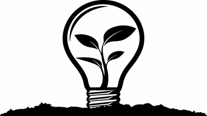 Inspiring new growth inside a lightbulb promotes innovation and sustainability, a nature inspired design