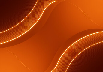 Minimalist Frosted Glass Wallpaper - Orange