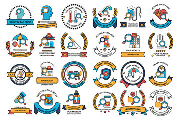 Obraz premium A collection of black and white symbols and shapes