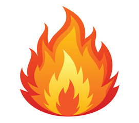 Vibrant flame, a symbol of energy and warmth