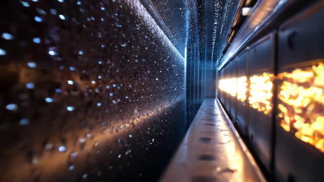 Blue and white interwoven light effect starry screen