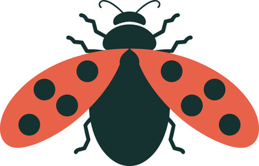 Abstract geometric composition with vibrant color accents and text elements