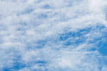 Cirrocumulus cloud in the blue afternoon sky