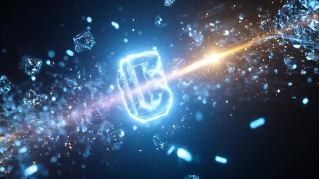 Blue and white interwoven light effect starry screen