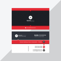 Modern Professional Business Card, Creative And Simple Business Visiting Card, Business Card Design Template 