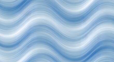 Abstract blue and white wavy lines creating a fluid and ethereal design