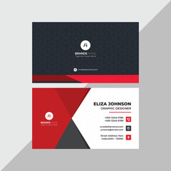 Modern Professional Business Card, Creative And Simple Business Visiting Card, Business Card Design Template 