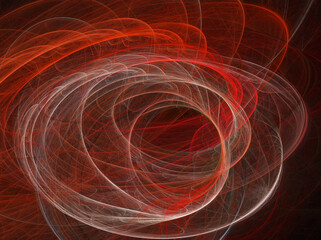 Fractal colored abstract on black background