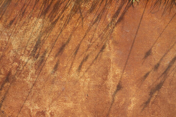 top view. cement rust texture background with shadow. abstract background. frame design