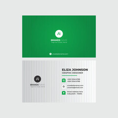 Fototapeta premium Modern Professional Business Card, Creative And Simple Business Visiting Card, Business Card Design Template 