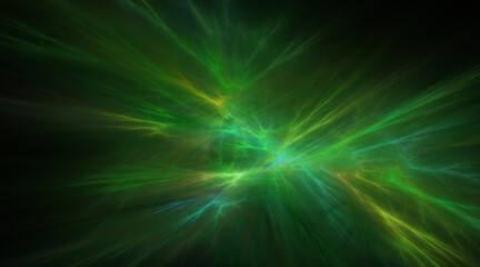 Fractal colored abstract on black background