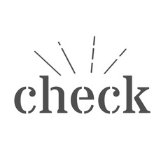 英語ロゴ素材｜checkイラスト