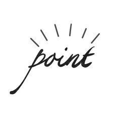 英字ロゴ素材｜point文字装飾