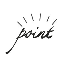 英字ロゴ素材｜point文字装飾