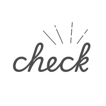 英字ロゴ素材｜check文字装飾2