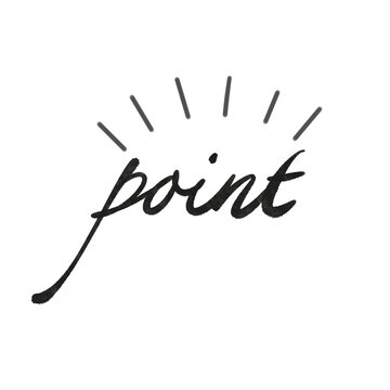 英字ロゴ素材｜point文字装飾