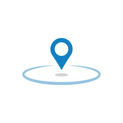 Pin pointer location flat icon. Map pin location icons. Modern map markers