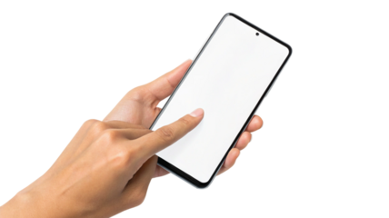 smartphone mockup, mobile phone, blank screen mobile, technology device, phone in hand, gadget display, white background phone, modern smartphone, isolated phone, app screen