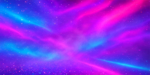 Fototapeta premium Abstract cosmic motion of blue and purple nebula with stars in the night sky galaxy backgrounds