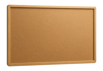 A spacious cork bulletin board for posting notices and memos in a shared workspace.