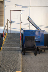 Naklejka premium chair garbage bin