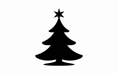 christmas tree isolated on white