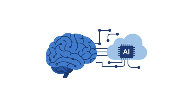 AI Brain Connection A Visualization of Artificial Intelligence and the Human Mind