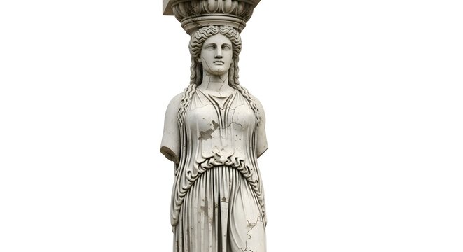 Caryatid Statue of the Erechtheion Temple on the Acropolis