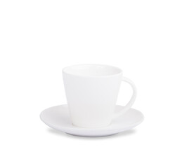 white coffee cup isolated on white