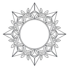 Abstract Flame with flowers