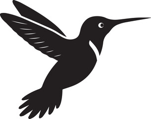 Obraz premium Kingfisher bird silhouette vector, black and white silhouette vector illustration