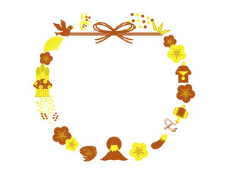 シンプルでかわいい和風な素材のフレーム