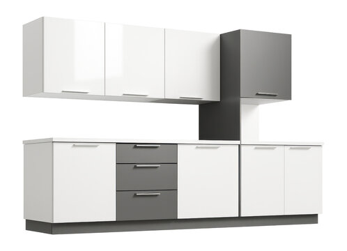 Customizable modular kitchen cabinet set for versatile layouts in modern homes.