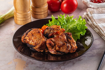 Hot Grilled chicken thigh barbecues