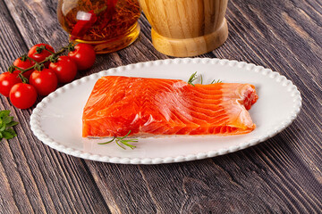 Gourmet salmon red fish fillet