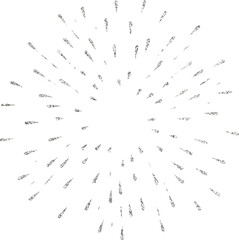 Silver Glitter Firework Sparkler Explosion