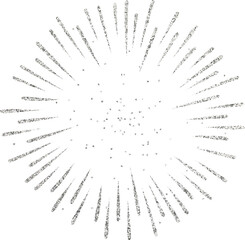 Obraz premium Silver Glitter Firework Sparkler Explosion