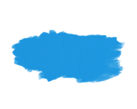 Soft blue watercolor paint splash with smooth gradient and cloud-like texture on white background. Perfect for digital art, graphic design, and modern abstract backgrounds. Minimal artistic brush 