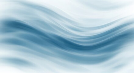 Abstract blue and white wavy background, representing a smooth and calming flow