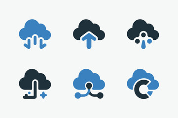Cloud Service Line Icon