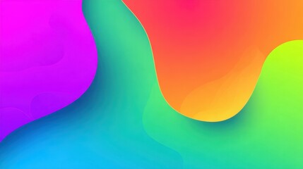 Gradient Abstract Background with Colorful Waves