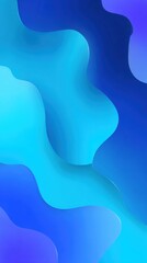 Abstract Background with Blue Fluid Shapes