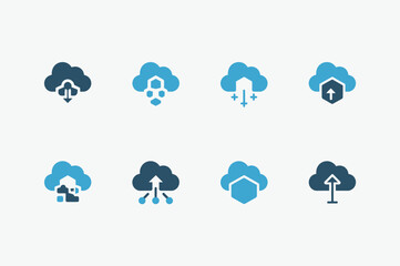Obraz premium Cloud System Network Icon