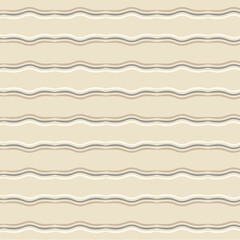 Minimal Wavy Beige Seamless Pattern | Neutral Vector Background for Wallpaper, Textile Printing, Upholstery and Home Decor Design
