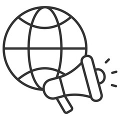 Marketing Outline Icon