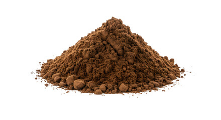 pile of ground coffee