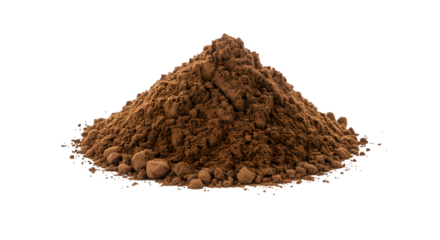 pile of ground coffee