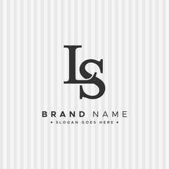 Initial LS Vector Logo - Elegant Monogram Template for letter L and S for your Business