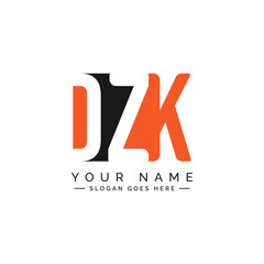 DZK Vector Logo Template - Creative Icon for Initial Letters D, Z and K