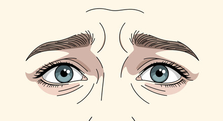 Expressive Eyes Conveying Sadness And Worry For Creative Illustration